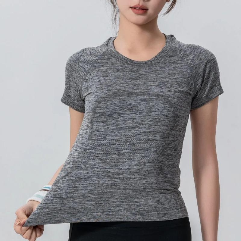 Yoga Short-sleeved Seamless Sports Top Professional Fitness Running Quick-drying Slim Breathable Training Outdoor Yoga Top