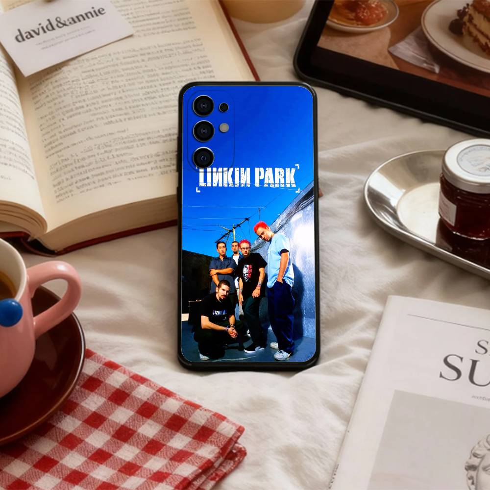 

New Metal L-Linkin Park Phone Case For Samsung S 25,24,23,22,30,21,10,9,Ultra,Plus,Lite,FE,4,5 G Soft Black Case Samsung S26Plus