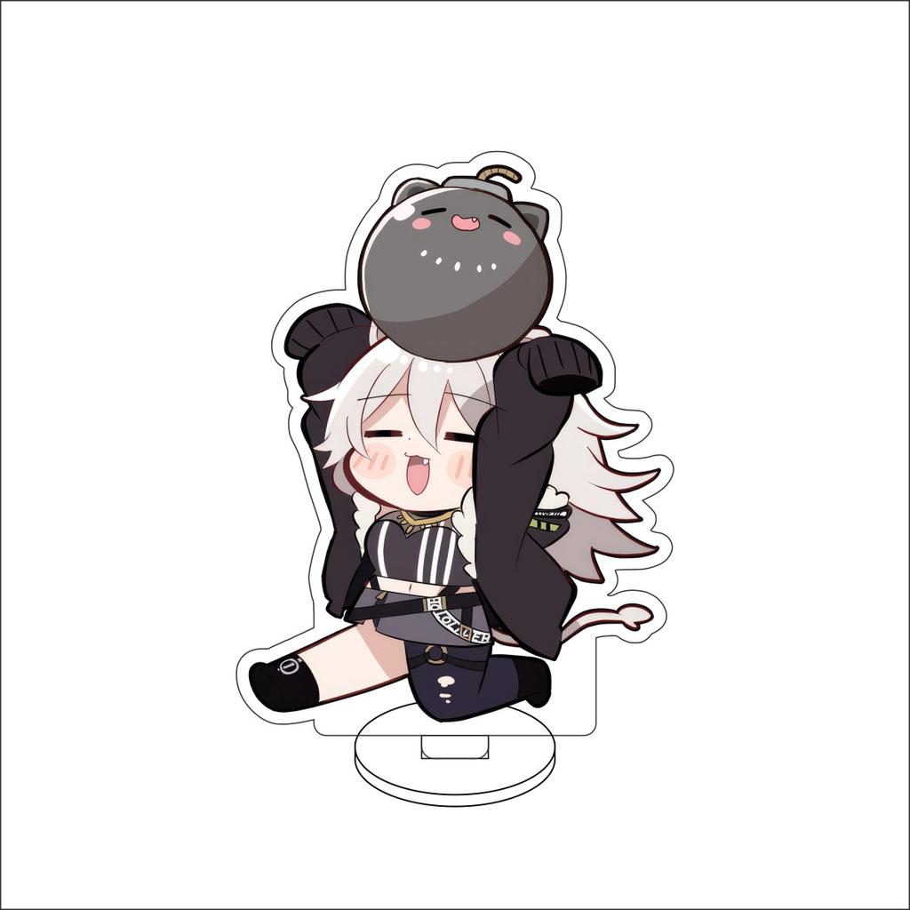 10CM Anime hololive Figure Stand Model Robocosan/Usada Pekora/Shirakami Fubuki Cute Desk Decor Standing Sign Gifts