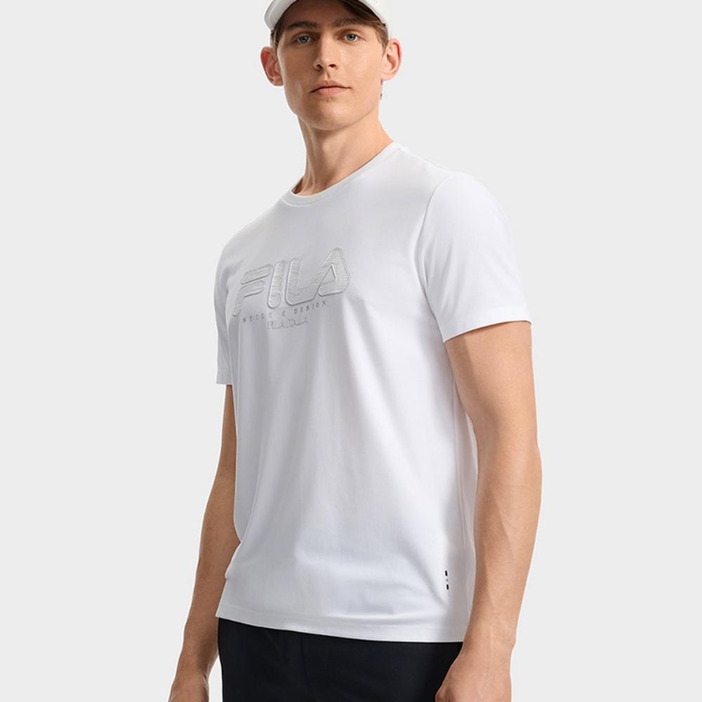 New FILA WHITE T Shirt Men's Standard White F11M533101FWT