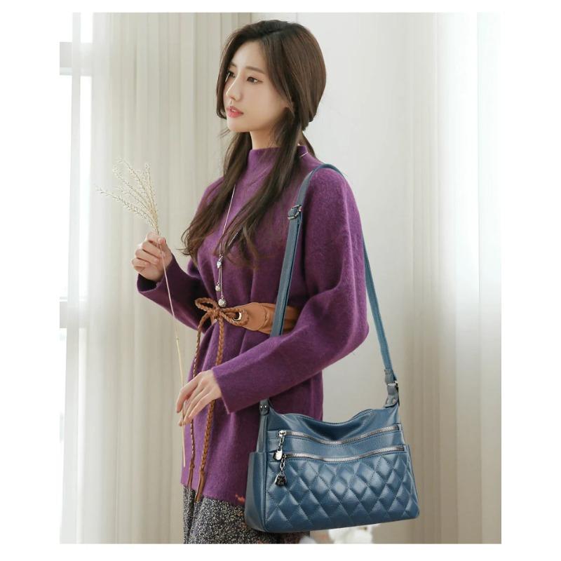 New Fashionable Women's Shoulder Bag with Diamond Pattern Quilted Crossbody Bag Suitable for Daily Use, Shopping, Commuting, Etc