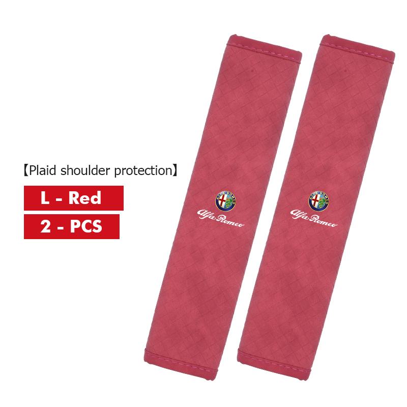 For Alfa Romeo Car Seat Belt Shoulder Protection Pad E Breathable Shoulder Case Giulia 147 Mito 156 159 166 GT Stelvio Brera