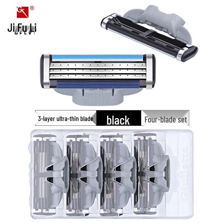 Gillette Triple Blade Men's Manual Razor with 4 Heads