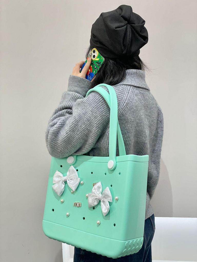 EVA Beach & Shopping Bag: Women's Handheld, Pet-Friendly Storage, Hole Design, Large Capacity (2025 Model)