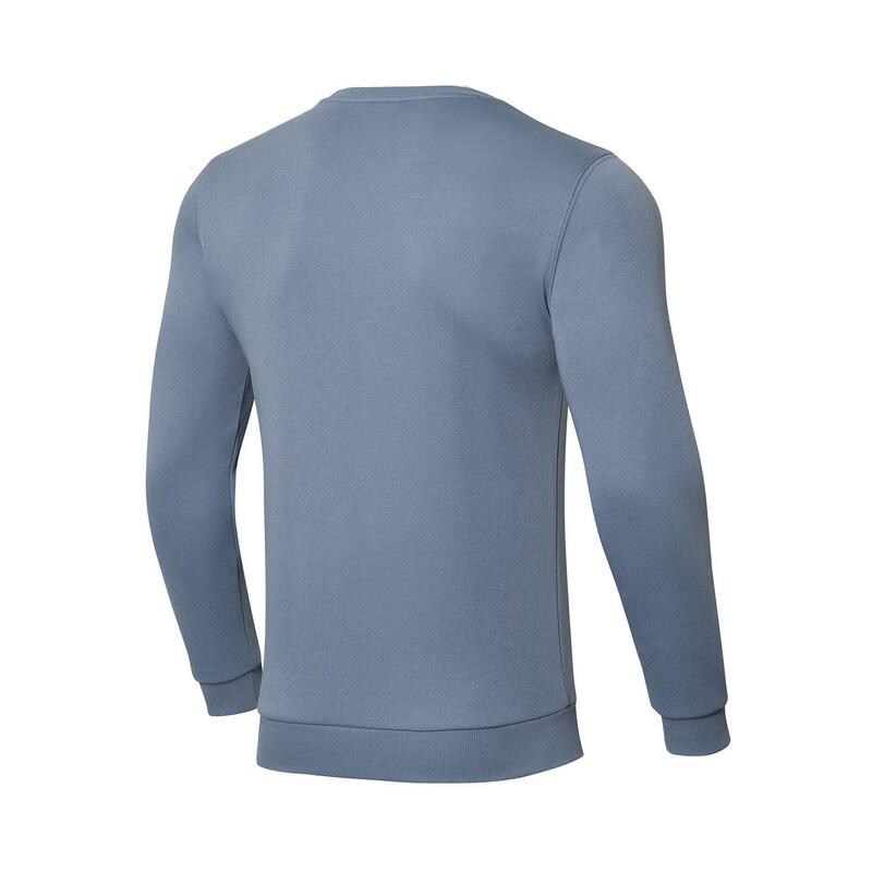 Li Ning Plain Logo Fleece Thick Long Sleeve Sweatshirt Unisex Sweatshirt Firestone-Blue AWDTC25-1