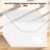 9021 Transparent File & Document Storage Bag - A4, Thickened, Waterproof, Plastic Button Closure