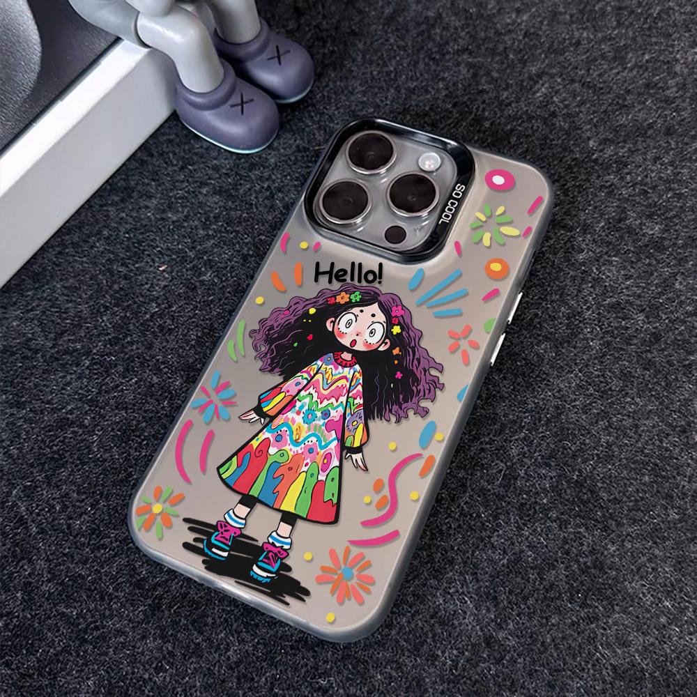 Painted Phone Case for iPhone 11 14 15 16 iPhone 17 11 12 13 for 17 14 15 16 Pro14 15 16 Pro Max for Samsung S25 Ultra S24 S25 A36 A56 A16 Hard Cover