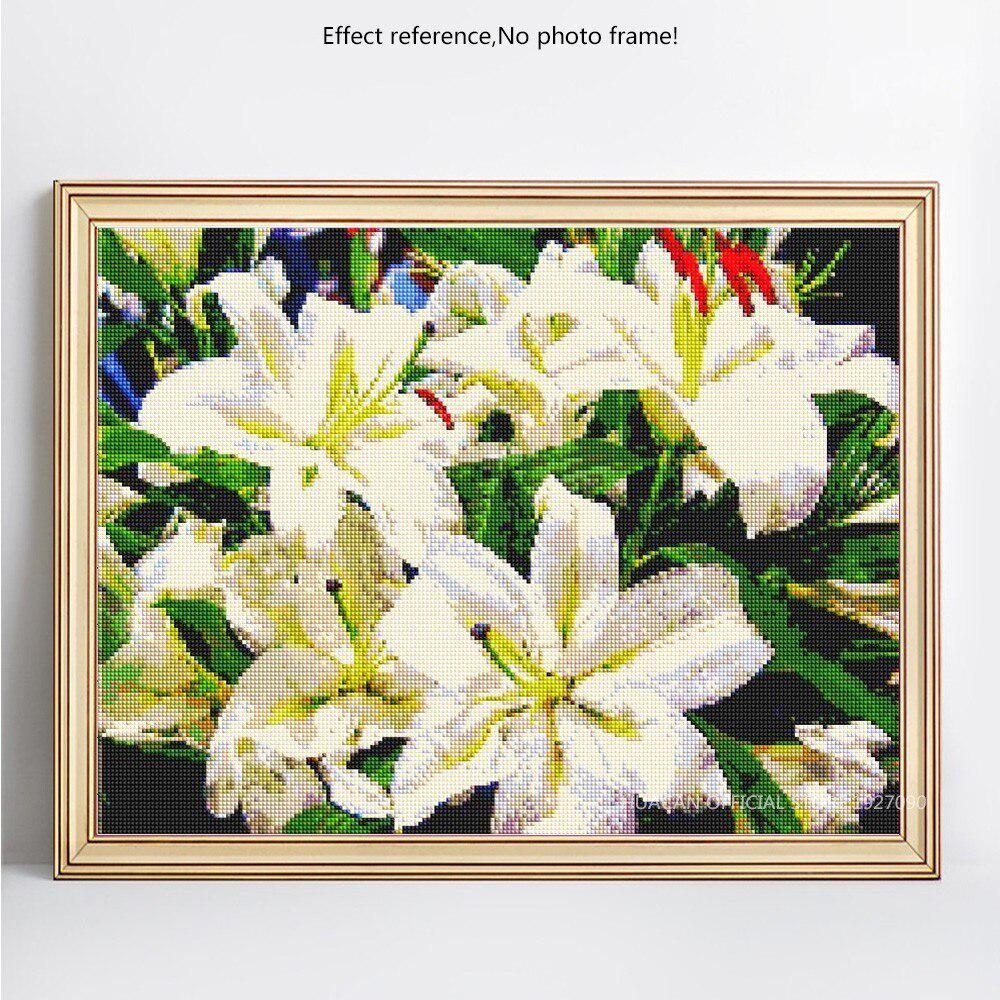 5D DIY Diamond Painting Flower Full Round Drill Picture Of Rhinestone Embroidery