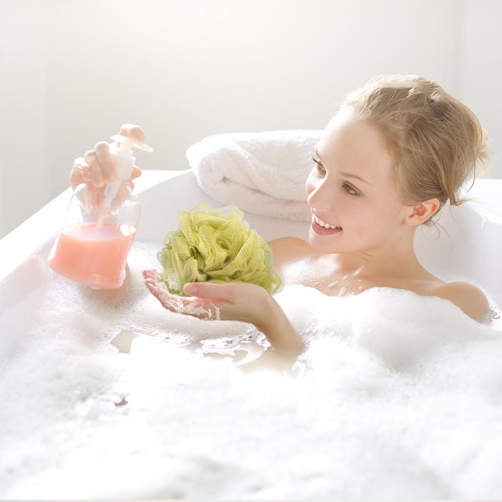 NUOLUX Body Wash Body Bath Foaming Super Gentle On the Flower Soap Can Also Be Used To Wash Your Bathroom Set of 5 Ball, Sponge, Net, Fluffy,
