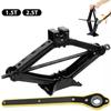 2.5T 1.5T Car Jacks 2 In 1 Manual Lift Jack Car Repair Tool Lifting Tool with Labor-saving Ratchet Wrench Foldable Jack for Car