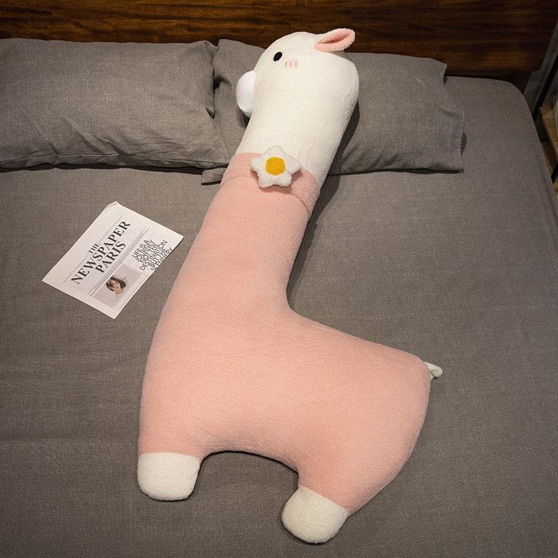 Large *** Alpaca Plush Toy Doll Cute Simulation Alpaca Long Pillow Girl Leg Sleeping Doll