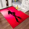 Pole Dance Silhouette Carpet suitable as a non-slip mat for the living room or bedroom sofa