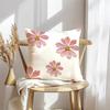 Simple Petal Patterncushion Cover Soft Plush Throw Pillow Cover | Double-Sided Decorative Cushion Case | Sofa Bedroom Home Decor