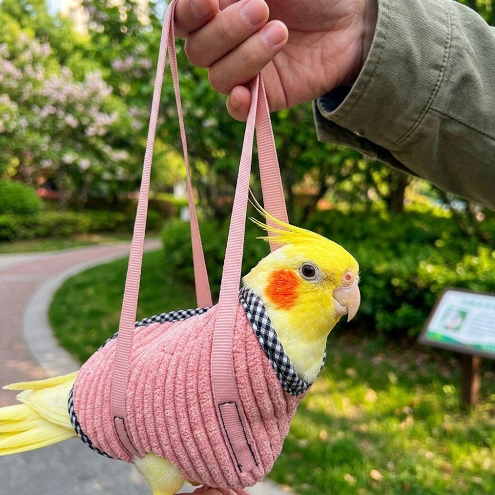 Anti Escape Parrot Walking Bag Portable Parrot Outing Bag Parrot Vest Carrier Outdoor Walks
