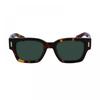 Salvatore Ferragamo Sunglasses Square Full Rim Dark Havana Frame Green Lens Sf  