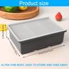2pcs Easy-Release Silicone Ice Cube Trays with Lids - Flexible, Reusable Large Ice Cube Molds for Freezer, 1 Cup Portions for Soups, Stews, Sauces