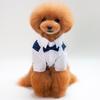 Spring and Summer New Pet Dog Clothes Clothing Suit Dress Teddy Fadou Wedding Clothing Fashion Striped Dog Suit