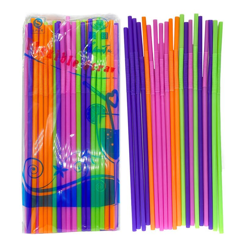 Zhi Shi Colorful Disposable PP Drinking Straws