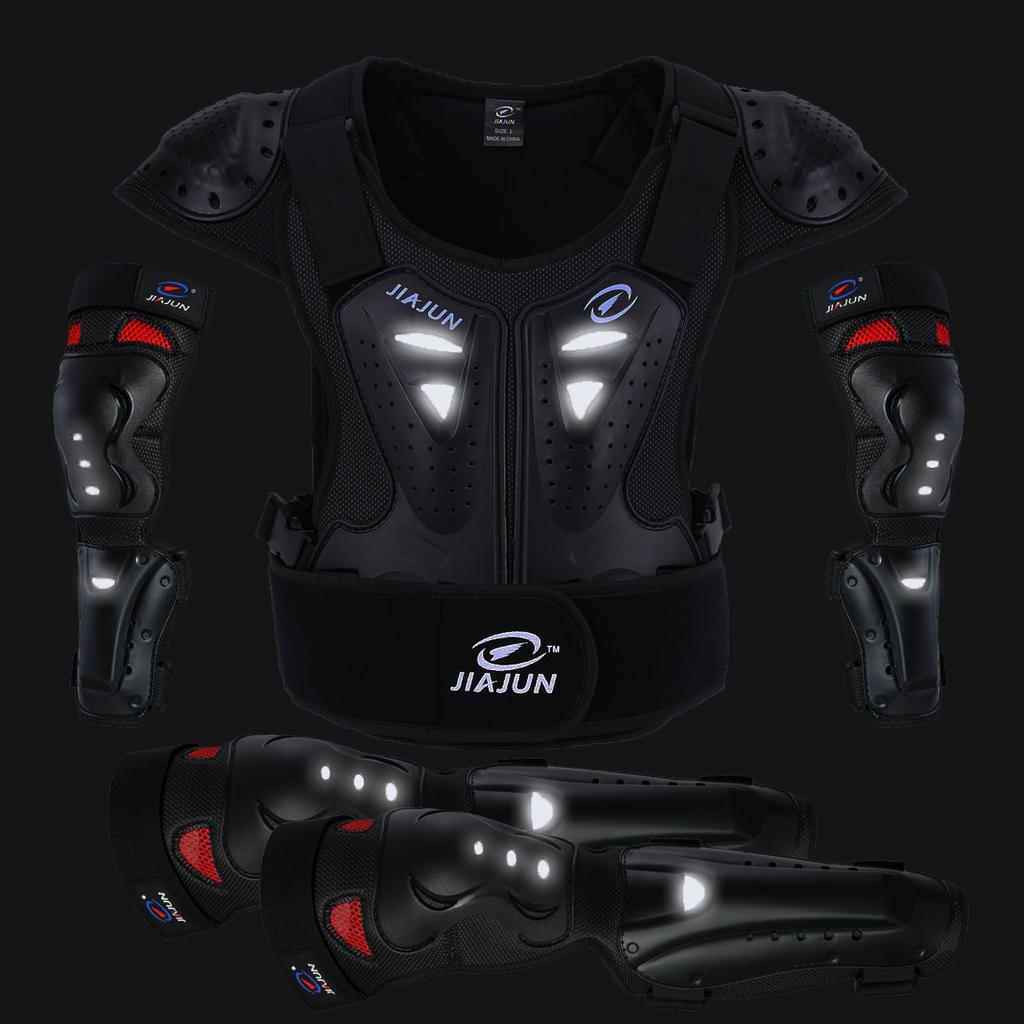 Transgraniczny pancerz sportowy na rowerek biegowy, kamizelka sportowa na skuter/motocykl, sportowe nakolanniki na skuter, zestaw dla dorosłych