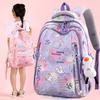 New Primary School Schoolbag, Children's and Girls' Grades 1-6, Sweet and Cute, Lightweight and Casual Junior High School Backpack