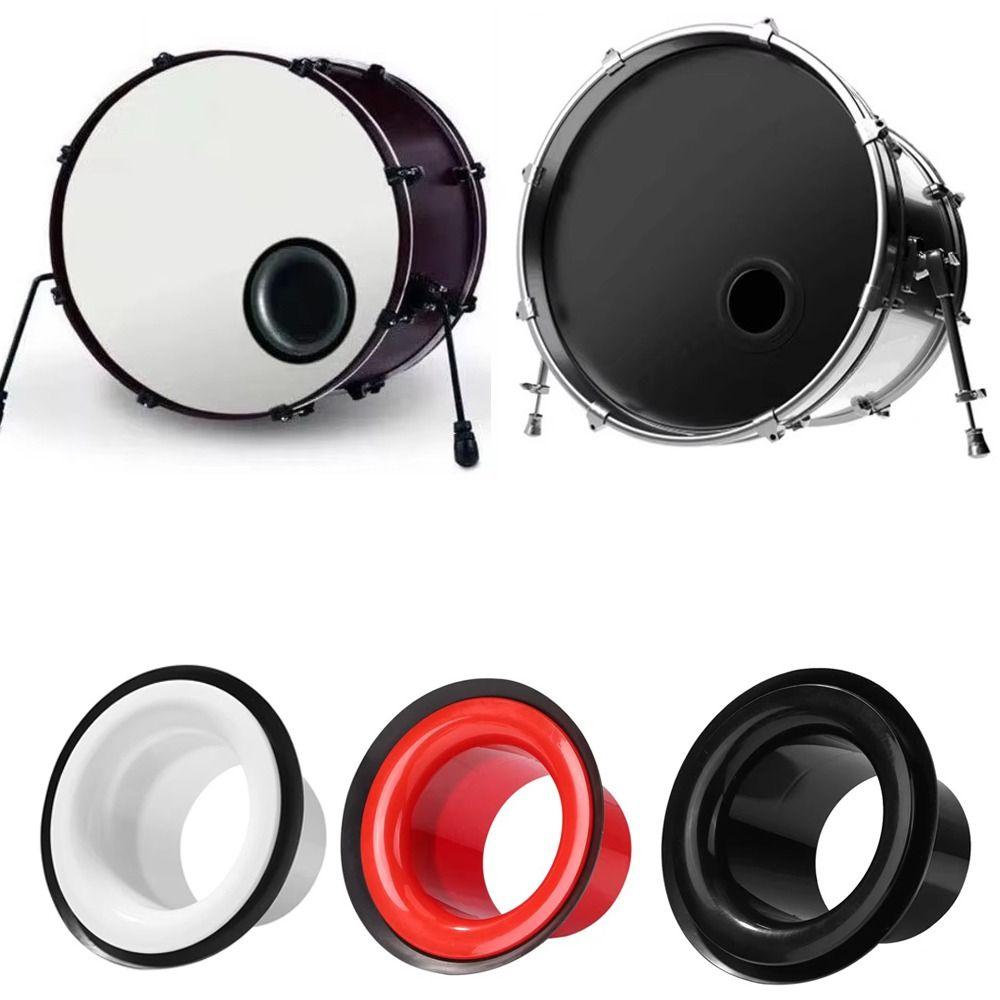 Port Insert Enhancement Hole Bass Drum Enhancer Drum Percussion Accessories Drum Kick Enhance Drum Bass Voice Amplifier rosso