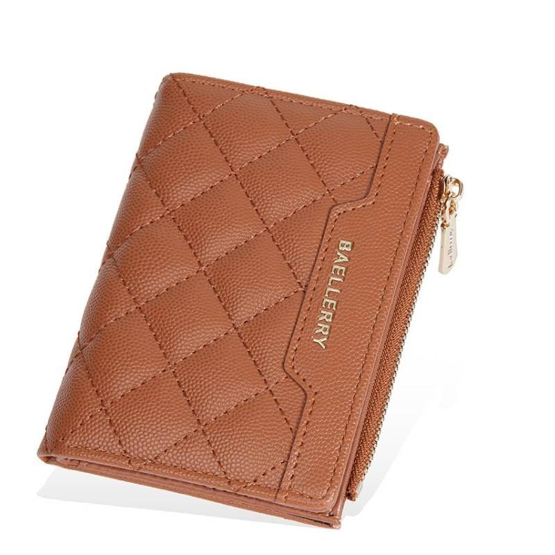 Crossborder Style Ladies Short Wallet With Pu Material And Multicard Slots For Daily Use