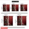2pcs 2D flat printing Merry Christmas Window Curtains merry christmas1 100% Polyester Without Electricity Spring Use for