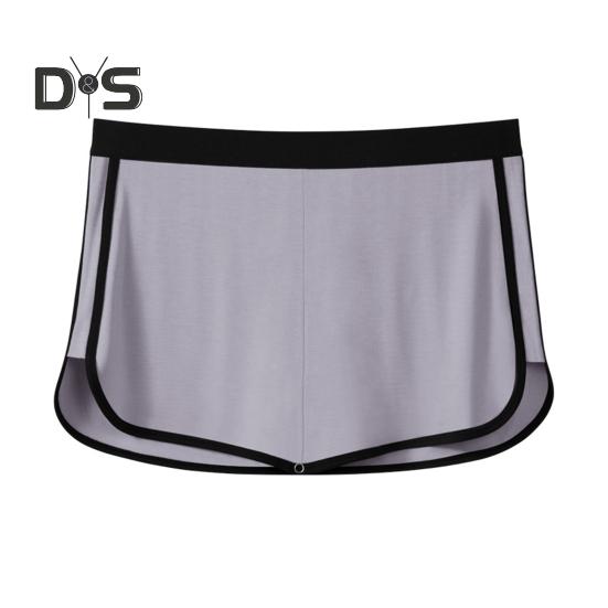 

Мужские шорты, нижнее белье с треугольной подкладкой, эластичным поясом, двухслойным дизайном, брюки 3 в 1, трусы-кюлоты, трусы-боксеры L серый