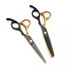 Nożyczki fryzjerskie, zestaw nożyczek fryzjerskich czarno-złoty