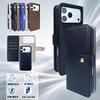 Тонкий чехол-книжка со слотом для карт для iPhone 16 17 18 Pro Max, устойчивый к царапинам, ударопрочный, из ПУ, с матовым и глянцевым покрытием