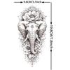 1 Sheet Sketch Flower Animals Temporary Tattoos For Women Long Lasting Waterproof Elephant Turtle Fake Tattoo Body Art Stickers