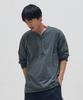 HEBIWEDEO Dyed Henley Neck T-Shirt 2 Colors
