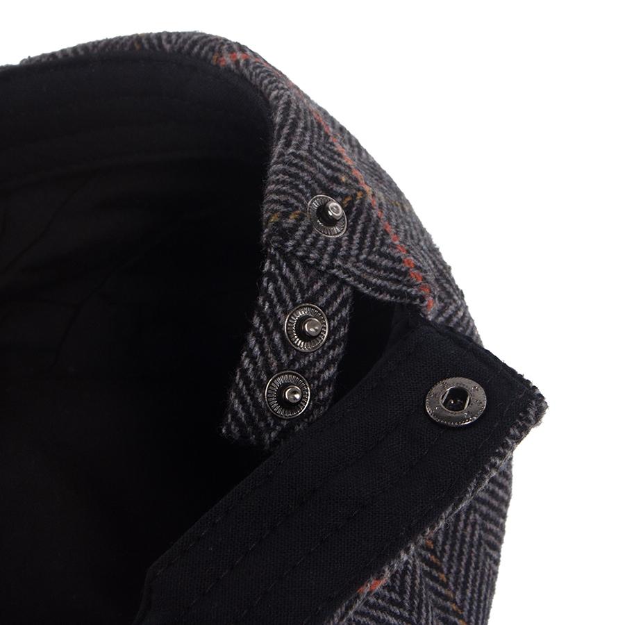 Neue Woll-Plaid-Baskenmütze Herren Lässig Vintage Fischgrät Schiebermütze Für Damen Frühling Herbst Warme Flache Mütze Mode Hip Hop Baskenmützen