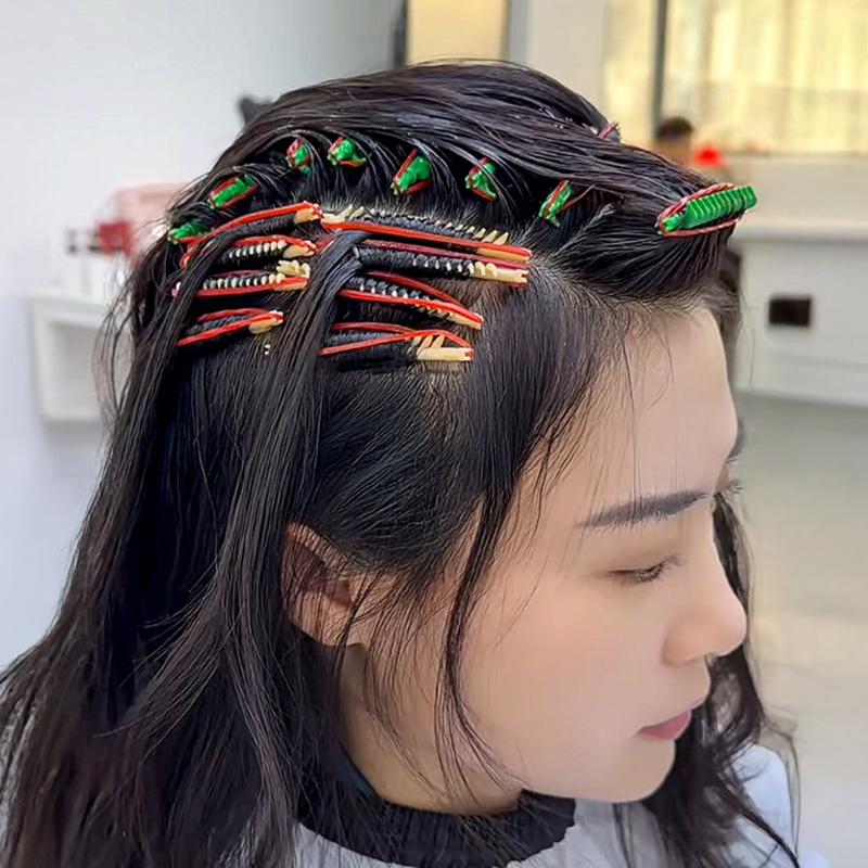 20/30Pcs Hair Styling Tools Hair Root Perm Rods Bars Curlers With Clips Bangs Volumizing Waves Fluffy Salon Hair Rollers Set