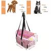 Pet Dog Car Seat Adjustable Straps Central Control Nonslip Dog Beds Safe Car Armrest Box Kennel Bed for for Medium Small Sized Puppy Cat Dog