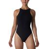 High-neck double-layer sheer-effect bodysuit Breathable, high-stretch yoga sleeveless bodysuit