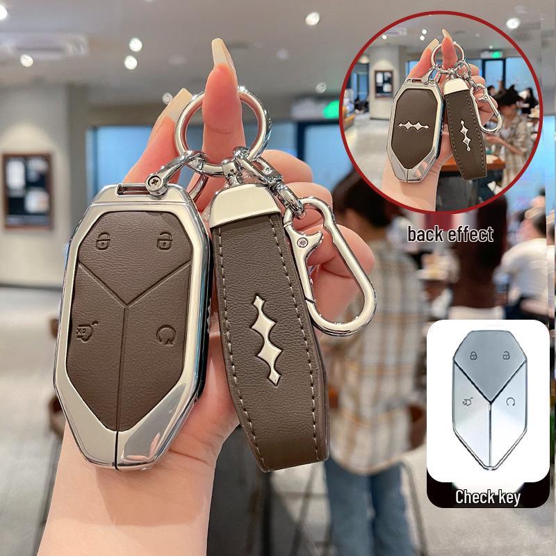 BYD Fangchengbao 5 Key Case for Baowo 5, Baowu Baoba 8, Baobao 3, Titanium 3 - Unisex Car Lock Keyring.