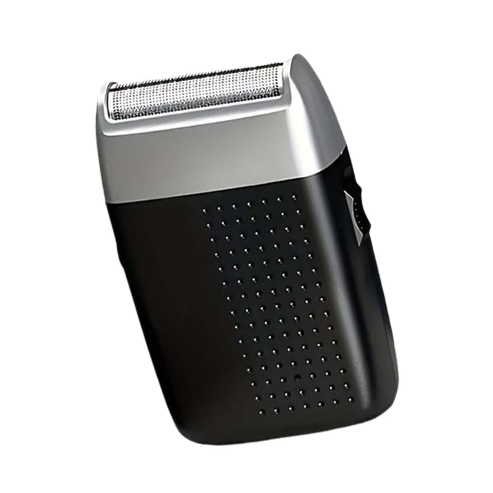 

Мини бритва для мужчин USB перезаряжаемая электрическая бритва для дома на открытом воздухе кемпинга чёрный