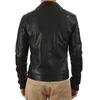 SKINOUTFIT Men's Genuine Lambskin Black Leather Jacket Stylish Motorcycle Bomber Biker Outerwear MJ 05