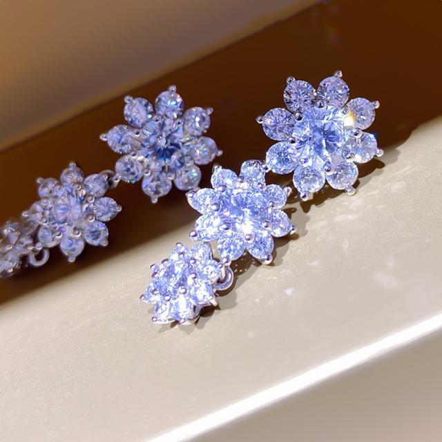 

CAOSHI роскошные блестящие кристальные серьги-подвески для женщин, нежные свадебные аксессуары, изысканные женские великолепные помолвочные украшения