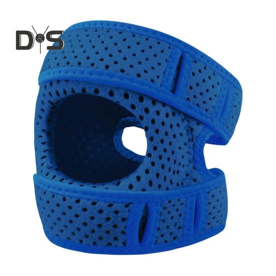 

Колінний бандаж Patella, амортизуючий, регульовані компресійні ремені для колін, дихаюча наколінна підкладка для знеболення при артриті. синій