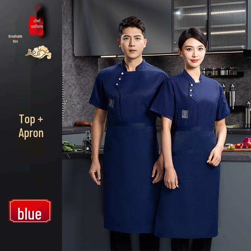 Summer Waterproof Chef Uniform Set: Unisex Short & Long Sleeve for Restaurants & Catering