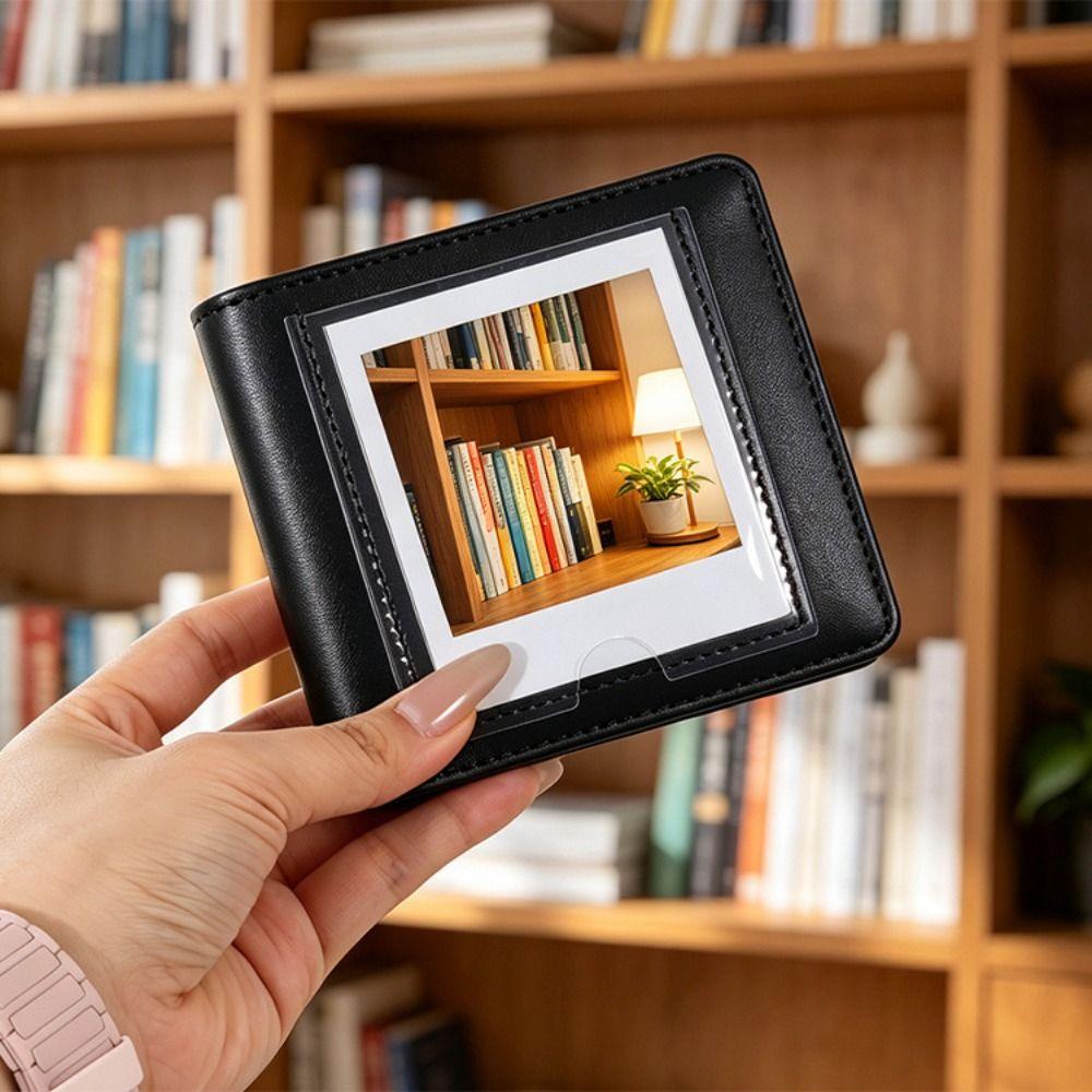 PU Leather 4 Inch Photo Album Memory Book for Fujifilm Instax Square SQ Photo Storage