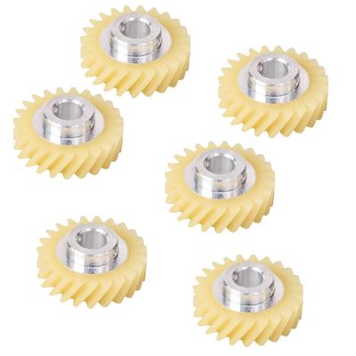 6 stk W10112253 Mikser Snekkedrev Reservedel Eksakt passform for Kitchenaid-miksere Whirlpool & for Kitchenaid-miksere