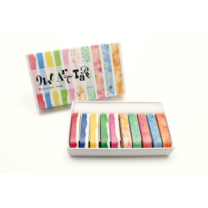 Masking Tape - Masking Tape MT Tape Art 9 Mm Box 10 Rolls Watercolor Palette