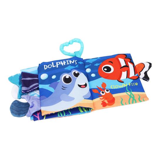 

Baby Cloth Book Toy Animal Vehicle Learning Touch And Feel Crinkle Book 0-3 Newborn Infant Sensory Activity Book Early Education Stroller Toy E
