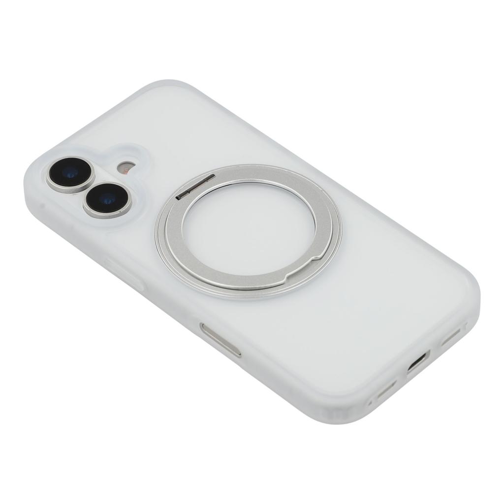 Etui na iPhone'a 17 z uchwytem pierścieniowym i podstawką, Pokrowiec na telefon PC+TPU