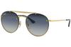 Sunglasses 0RB3614N BLAZE ROUND DOUBLEBRIDGE 91400S GRADIENT 54 Ray-Ban CLEAR/BLUE/GREY
