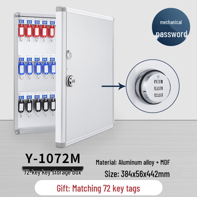 Wall-Mounted Key Management Cabinet for Real Estate & Car Keys