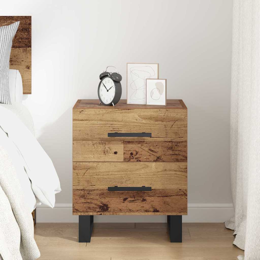 Nightstand Reclaimed Wood 40 x 35 x 47.5 cm Engineered Wood